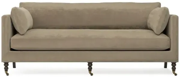 Madeline Wheat Velvet Sofa - 84"