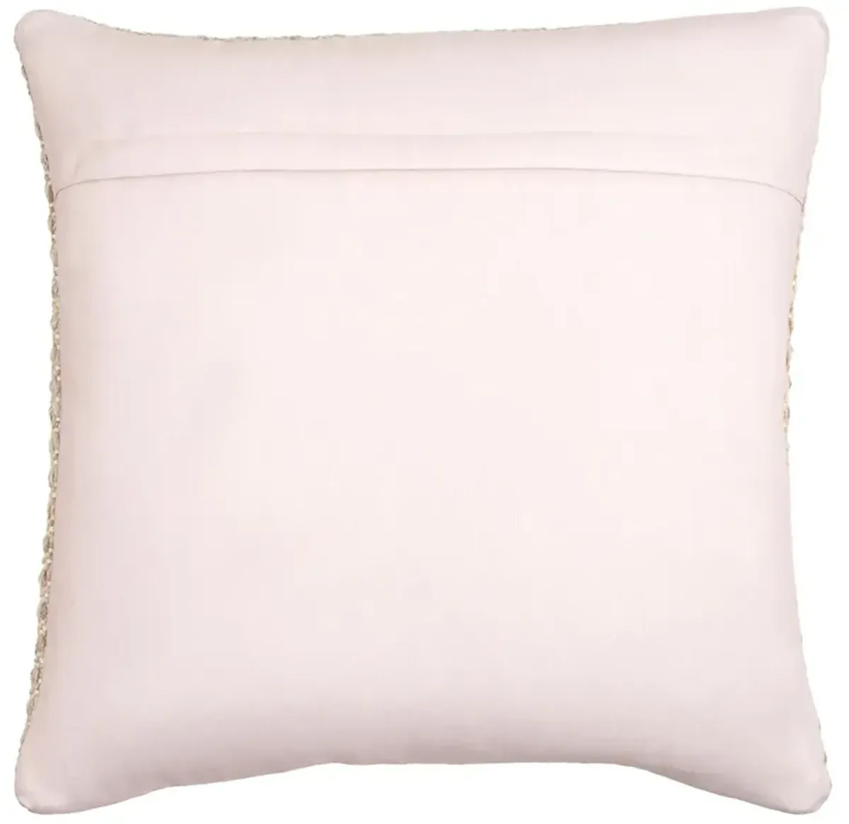 Matilda Coastal Beach Beige Diamond Indoor Outdoor Throw Pillow - 20x20