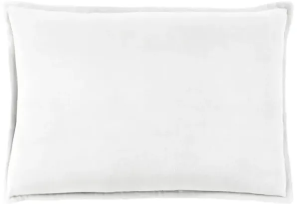 Anika Modern Classic Slate Velvet Flange Down Lumbar Pillow - 13x19