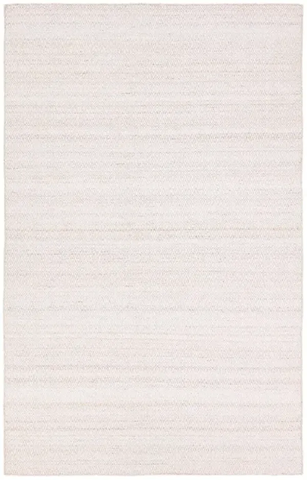 Imarah Coastal Beach Cream Textured Solid Indoor Outdoor Rug - 4'x6'