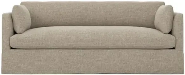 Madeline Sand Textured Weave Slipcovered Sofa - 84"