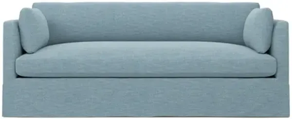 Madeline Eggshell Blue Performance Slipcovered Sofa - 84"