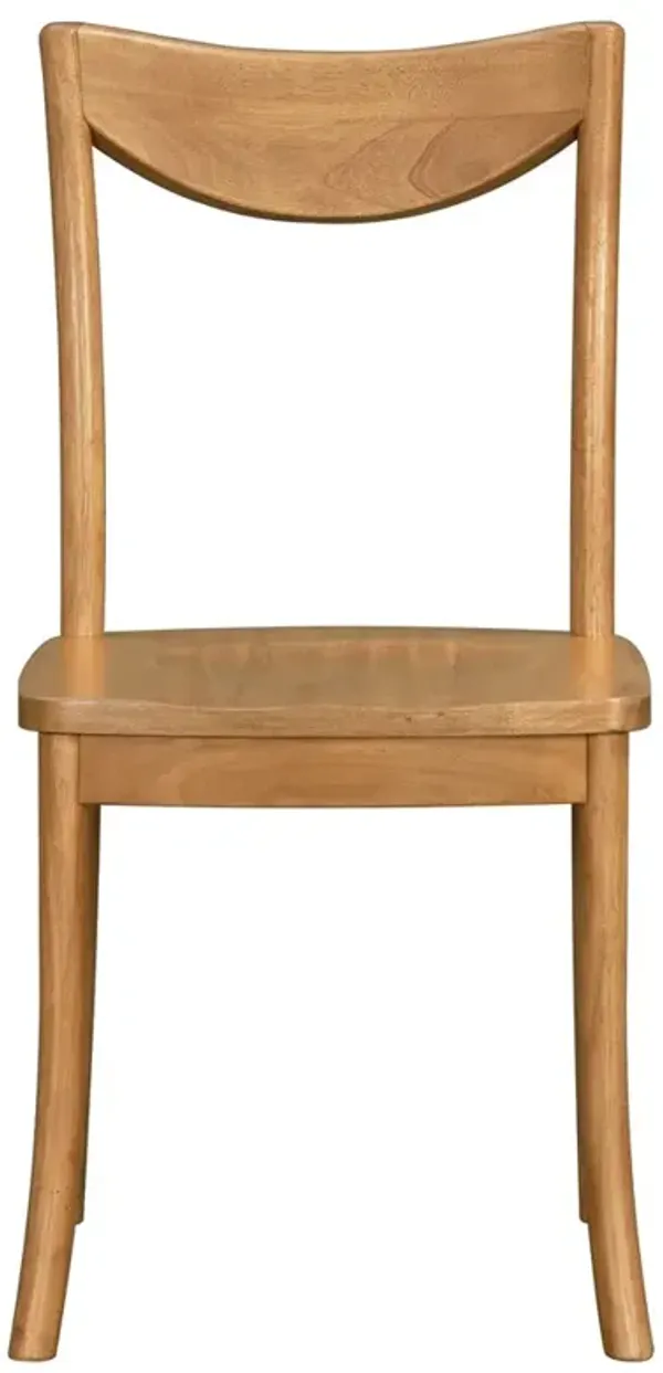 Yoselin Modern Classic Tan Wood Dining Chair