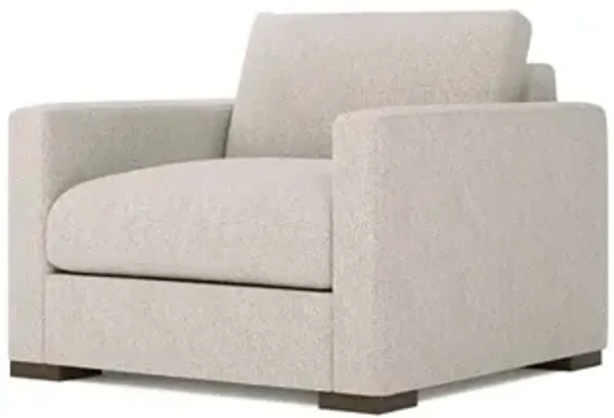 Curtis White Lamb Performance Chair