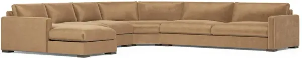 Curtis Nutmeg Curved U-Chaise Sectional - Left Chaise - 148”
