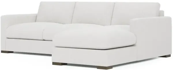 Curtis White Lamb Performance Chaise Sectional - Right Chaise - 100”