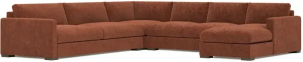 Curtis Chestnut U-Chaise Sectional - Right Chaise - 138”
