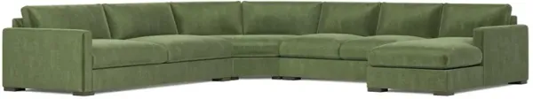 Curtis Grassy Knoll Curved U-Chaise Sectional - Right Chaise - 148”