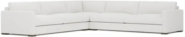 Curtis White Lamb Performance Corner Sectional - 138”