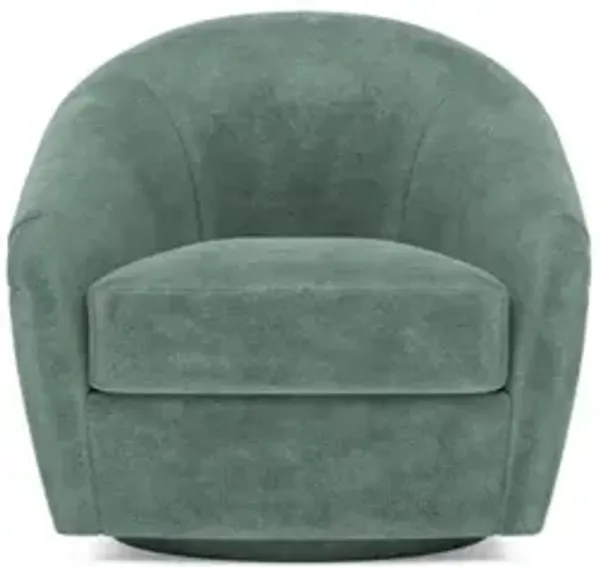 Dania Spanish Moss Swivel Chair