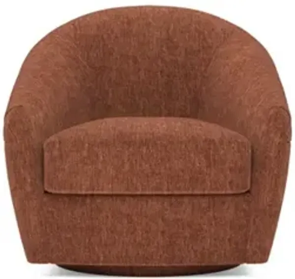 Dania Chestnut Swivel Chair