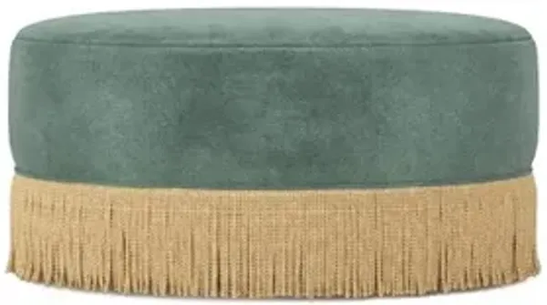 Blakely Spanish Moss Ottoman - 30”