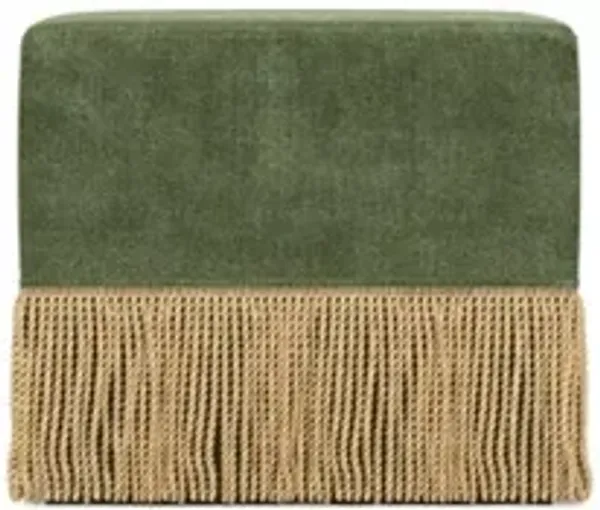 Zayla Grassy Knoll Ottoman - 20”