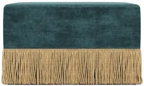 Zayla Mallard Green Ottoman - 30”