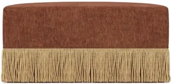 Zayla Chestnut Ottoman - 38”