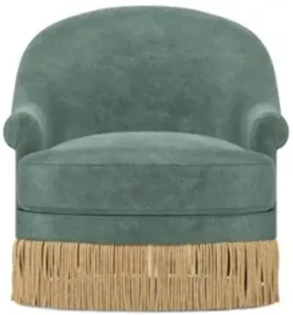 Meilani Spanish Moss Swivel Chair