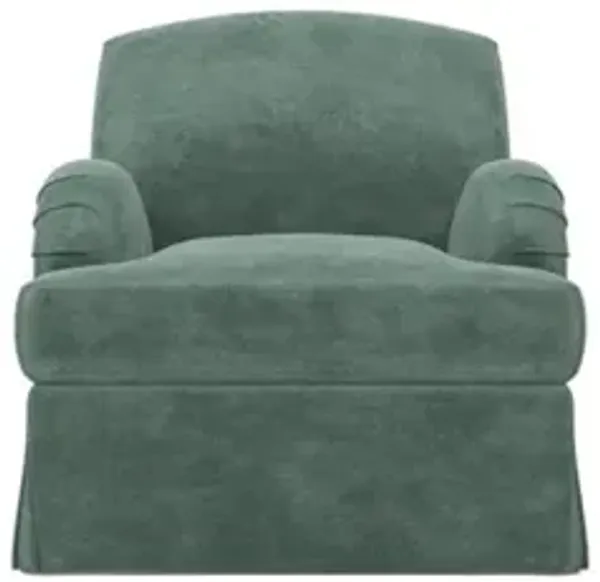 Lorelai Spanish Moss Skirted Chair