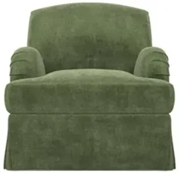Lorelai Grassy Knoll Skirted Chair