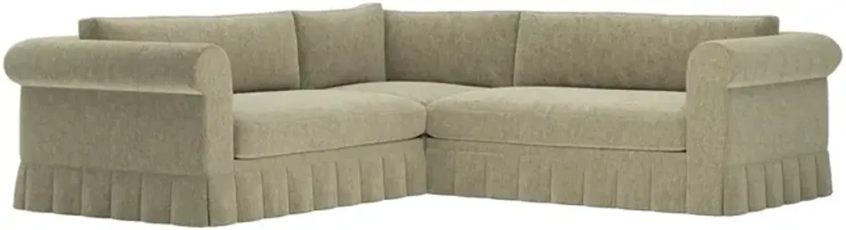 McKinley Rosemary Skirted Corner Sectional - 105”
