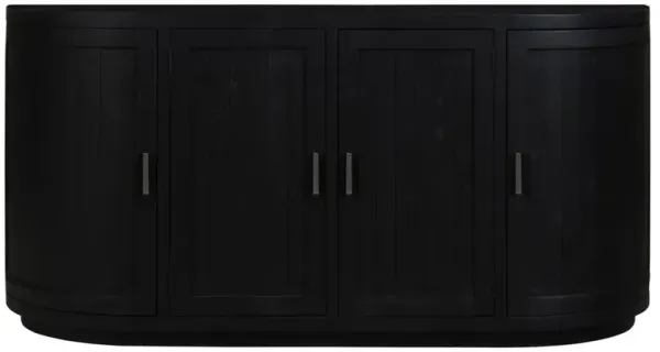 Nymeria Rustic Lodge Black Reclaimed Wood Sideboard