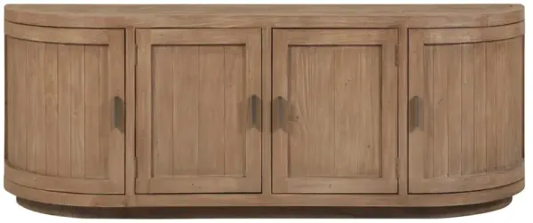 Neriah Rustic Lodge Brown Reclaimed Wood Media Cabinet - 71"