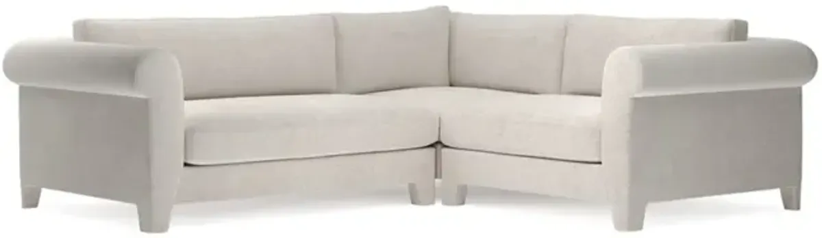 McKinley Alabaster Performance Corner Sectional - Left End - 105”