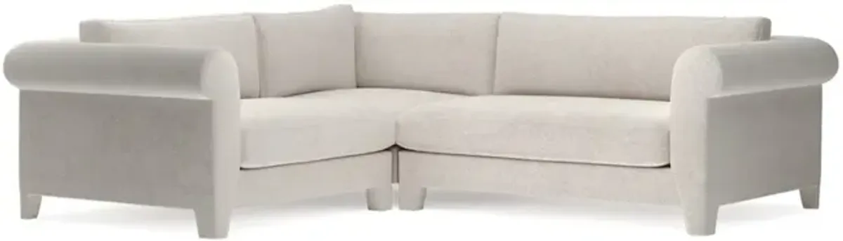 McKinley Alabaster Performance Corner Sectional - Right End - 105”