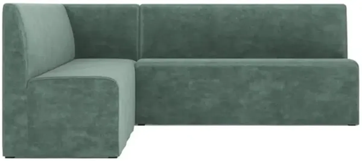 Suri Spanish Moss Dining Banquette - 88"