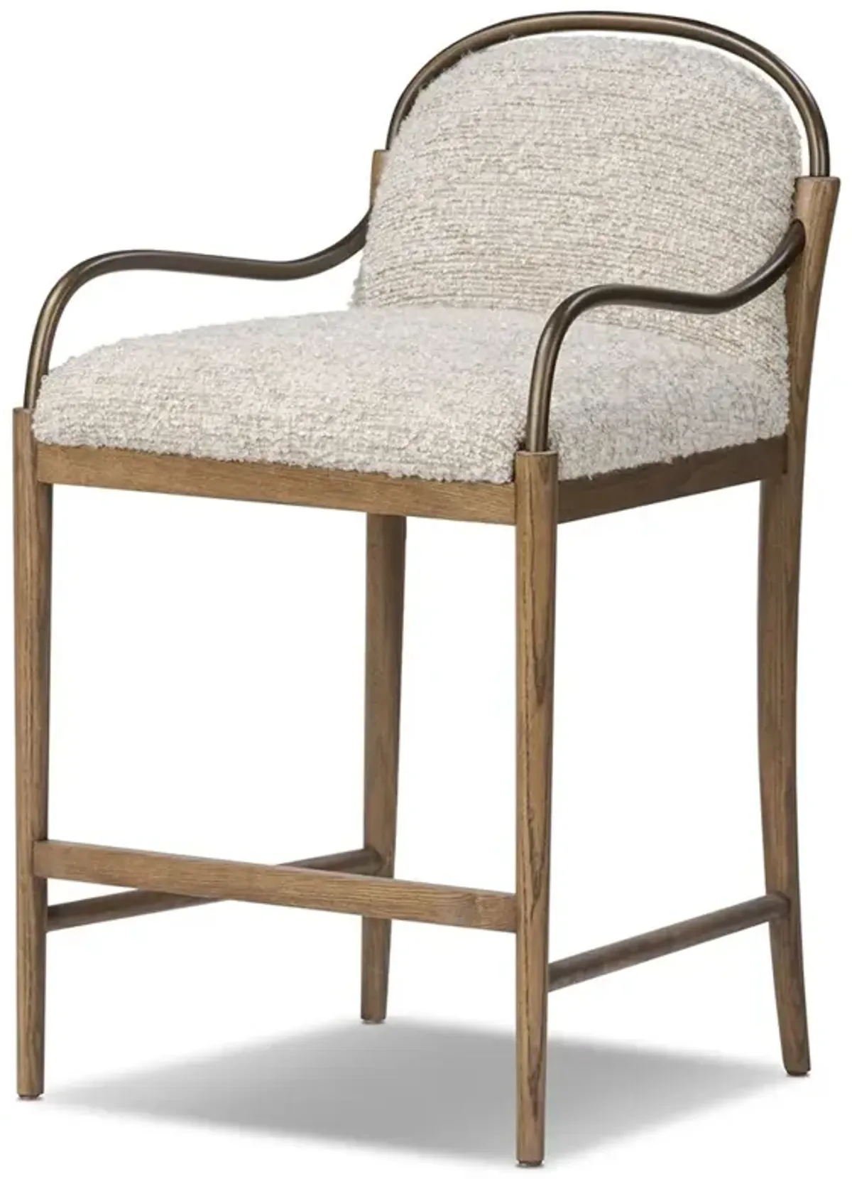 Demi Ivan Stone Boucle Counter Stool