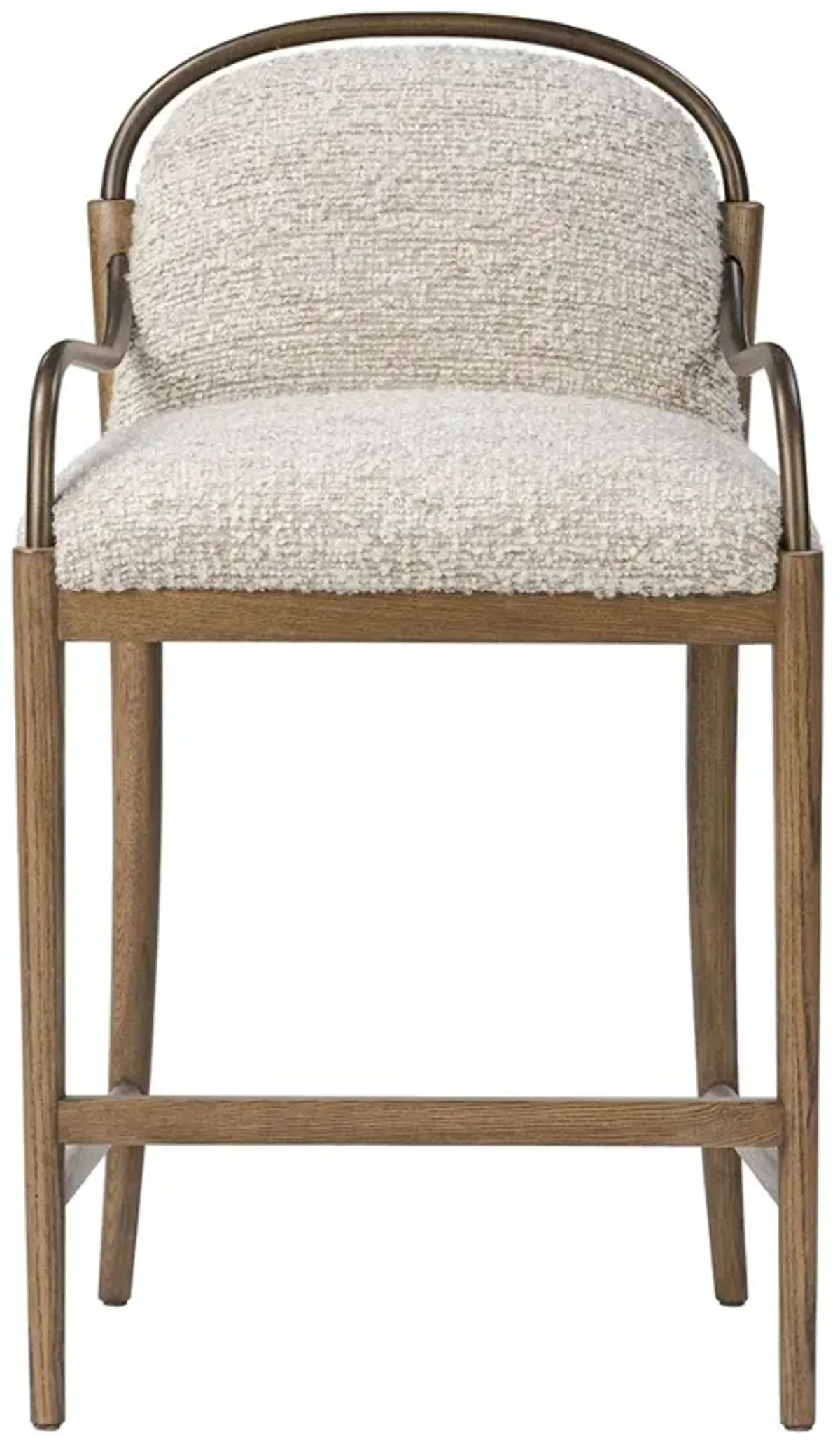 Demi Ivan Stone Boucle Counter Stool