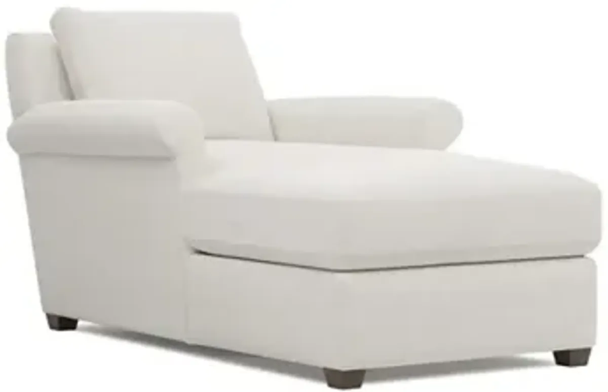 Ameerah Pearl Textured Weave Chaise