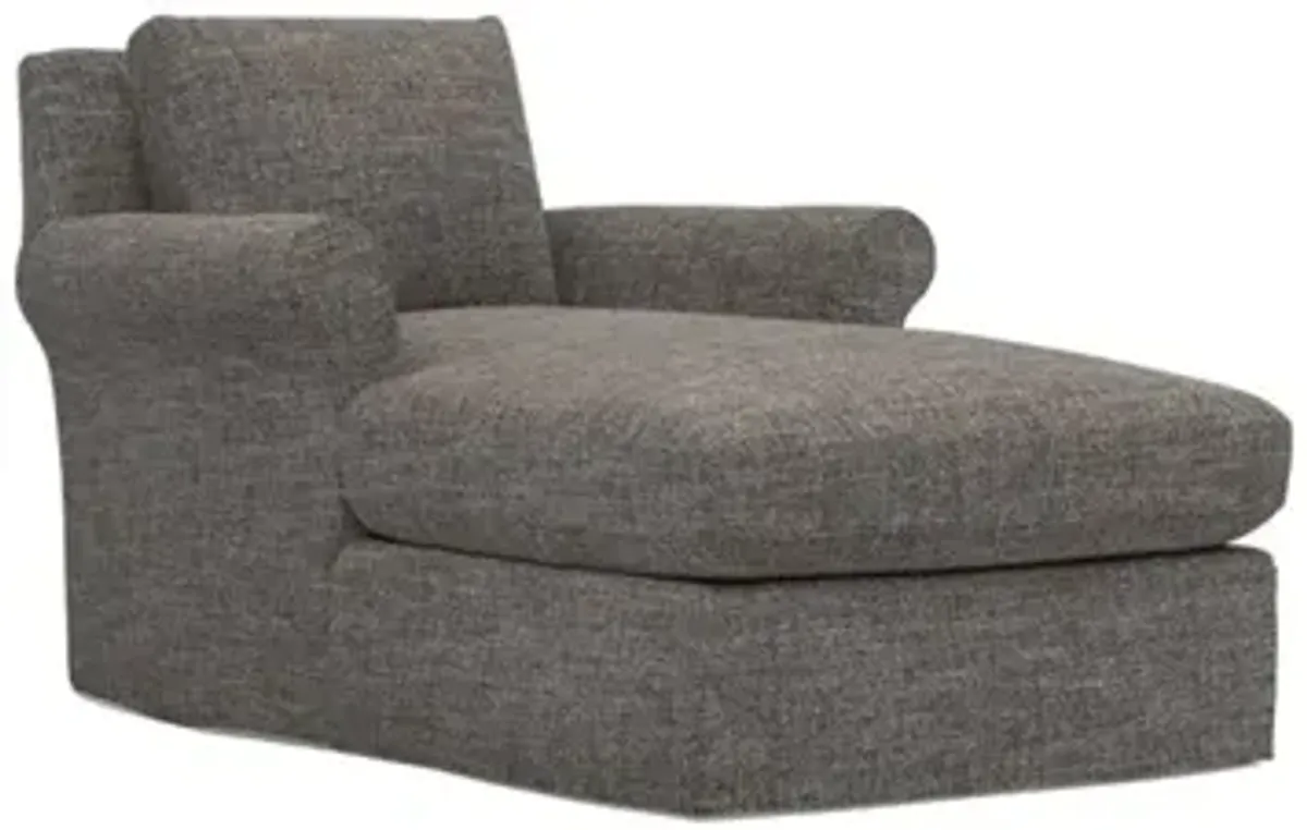 Ameerah Truffle Performance Slipcovered Chaise