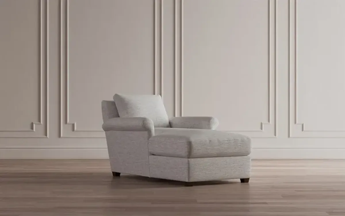 Ameerah French Blue Velvet Chaise