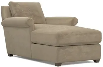 Ameerah Wheat Velvet Chaise