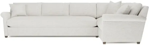 Ameerah Heathered Ivory Performance Corner Sectional - Left End - 140"