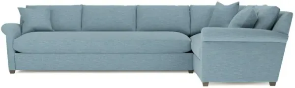 Ameerah Eggshell Blue Performance Corner Sectional - Left End - 140"