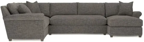 Ameerah Truffle Performance U-Chaise Sectional - Right Chaise - 138"