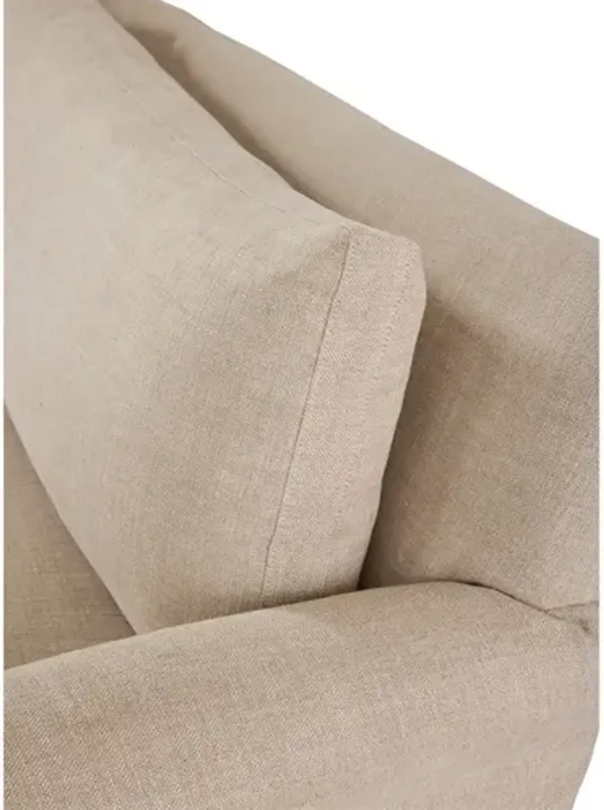 Ameerah Sand Textured Weave Slipcovered U-Chaise Sectional - Right Chaise - 138"