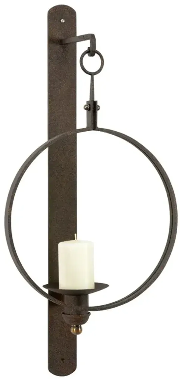 Lark Updated Traditional Bronze Metal Candle Sconce
