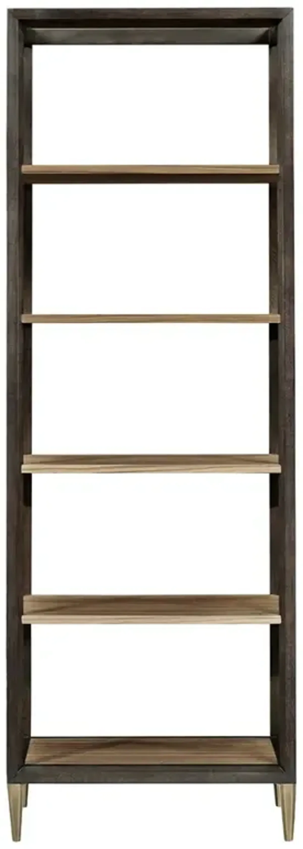 Edmund Modern Classic Brown Wood Etagere
