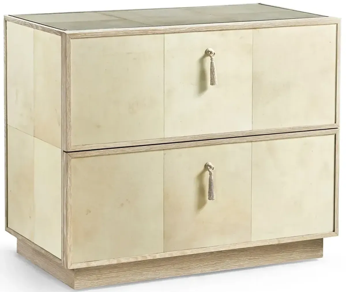 Lenora Modern Classic Cream Wide Nightstand