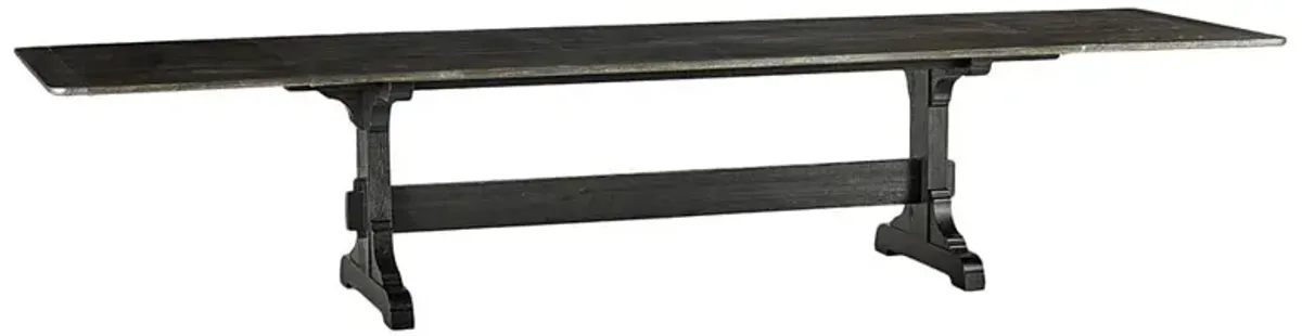 Marceau Updated Traditional Black Wood Extendable Dining Table - 100-148"