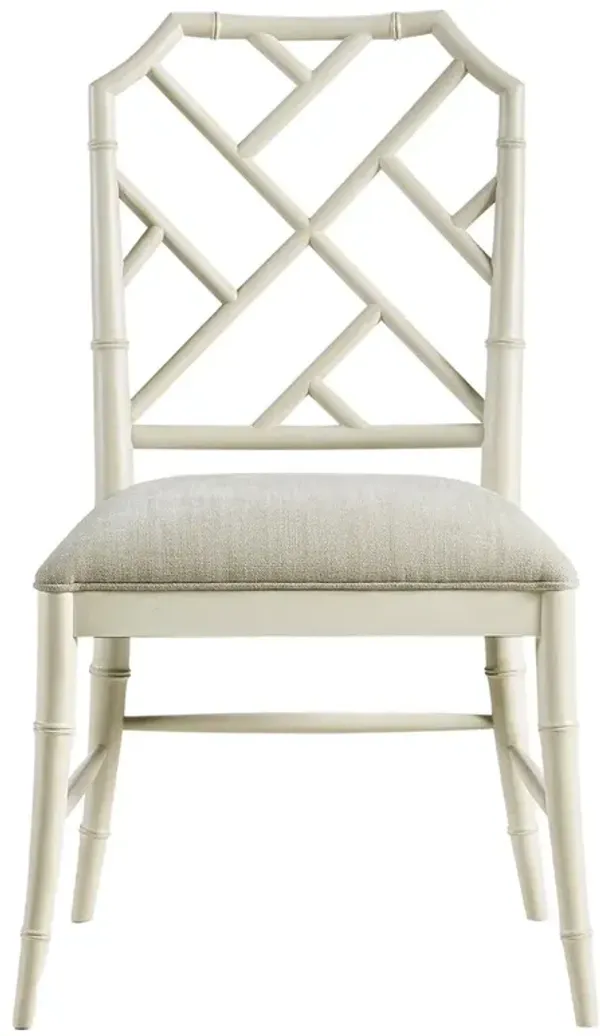 Carson Updated Traditional Oatmeal Performance Cream Oak Dining Chair