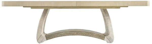 Declan Modern Classic Whitewashed Oak Extendable Dining Table - 100-120"