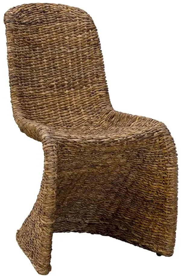 Manarola Coastal Beach Brown Woven Dining Chair
