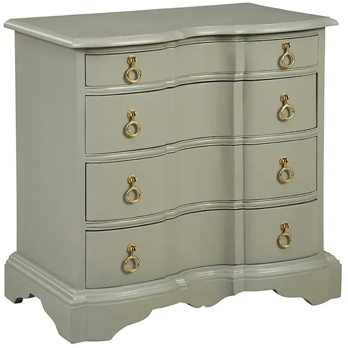 Marin French Country Grey Mahogany Wood Bachelor Chest