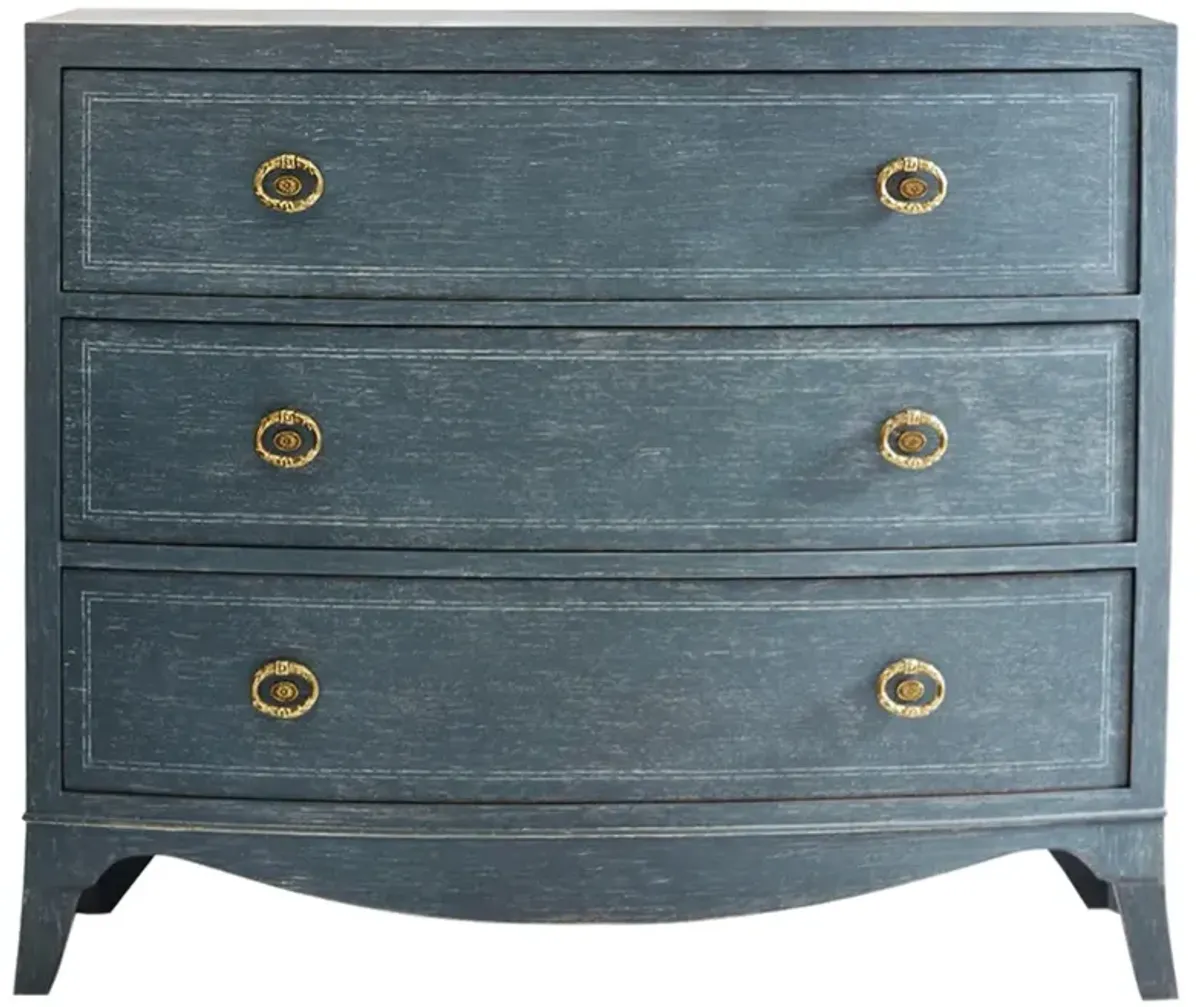 Isabeau Updated Traditional Blue Oak Chest
