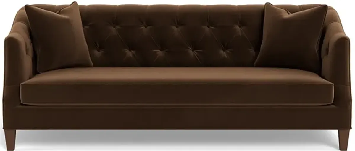 Willa Molasses Performance Velvet Sofa - 86"