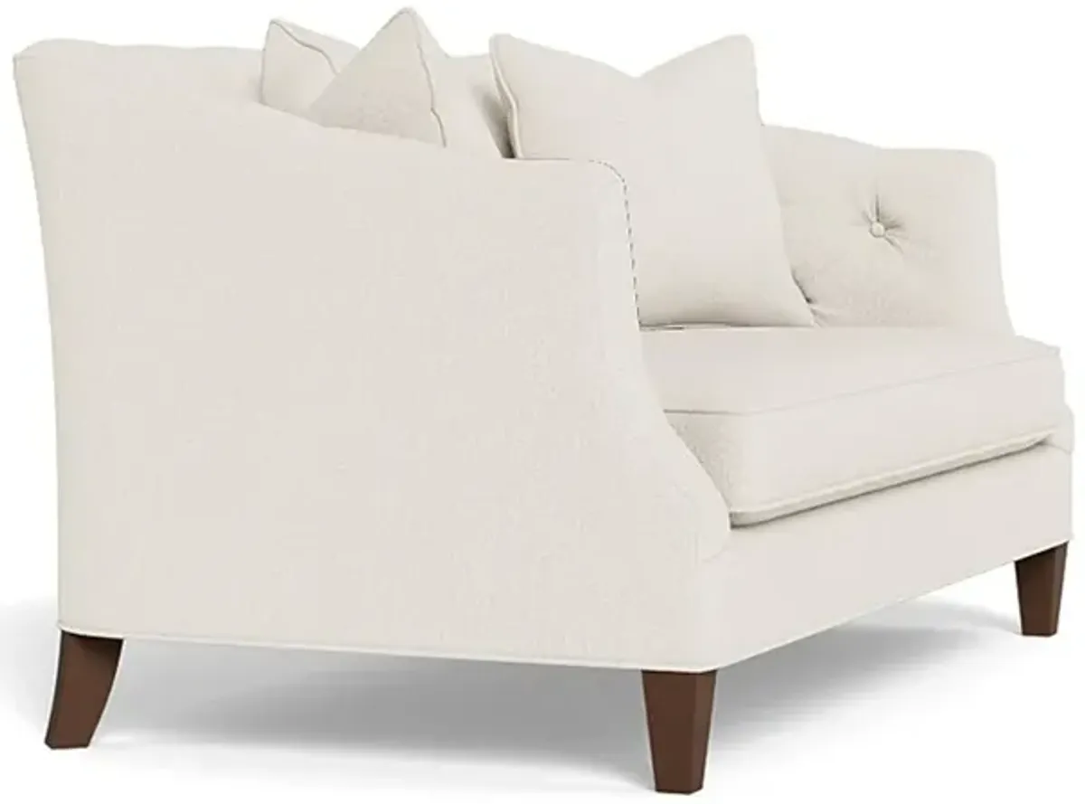 Willa Mascarpone Sustain Performance Basket Weave Settee - 61"