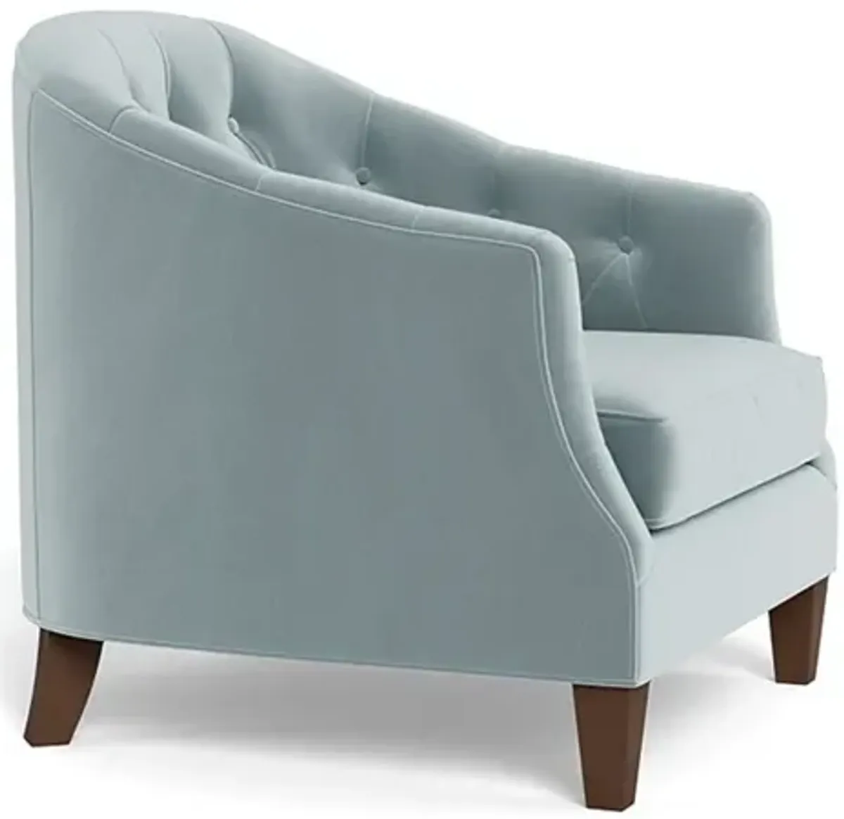 Willa Saltwater Blue Performance Velvet Chair